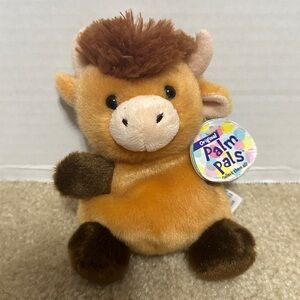 Aurora Palm Pals 5" Hubert Highland Cow Adorable Stuffed Animal